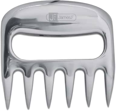 Garra de Urso Destrinchante em Alumínio Polido Acessório para Churrasco Ideal para Desfiar Carne