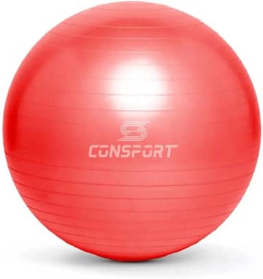 Bola de Pilates Bola Suiça 55cm para Pilates Yoga Anti Estouro Fitness Fisioterapia Para Exercícios