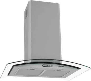 Coifa Ilha Vidro Curvo Inox 75cm - Fogatti - 110V