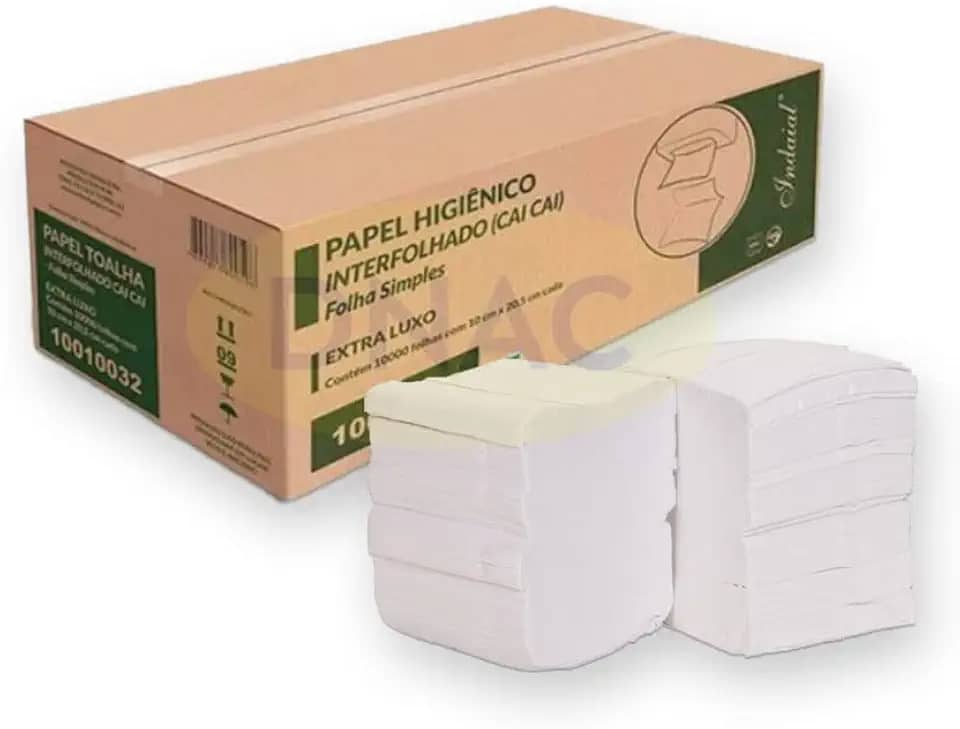 Papel Interfolhado Folha Simples Com 10 Mil Folhas, Indaial Ipel