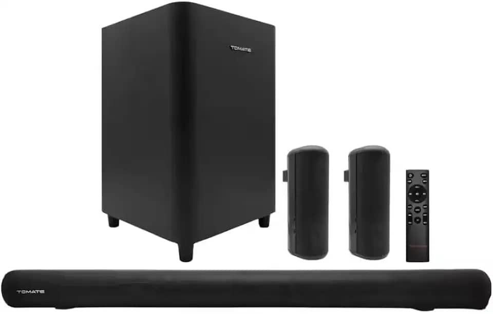 Soundbar Tomate 280W Caixa De Som Home Theater USB Aux