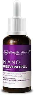 Sérum Facial Nano Resveratrol Camila Maciell, Sérum Antienvelhecimento com Nanoresveratrol, Niacinamida, Vitamina E e Nano Up Lift + Ação Antioxidante, Firmeza, Rejuvenescimento – 30ml