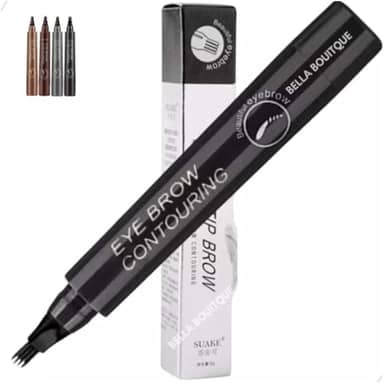 Caneta Para Sobrancelha Fio A Fio Cor Preto Para Maquiagem Microblading Tatoo Cor 5 Preto