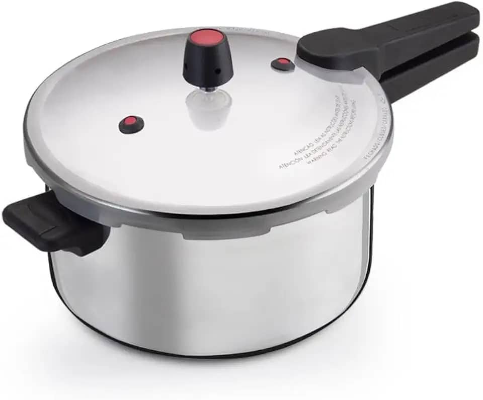 Panela de Pressão Polida 7L Fechamento Externo Nacional