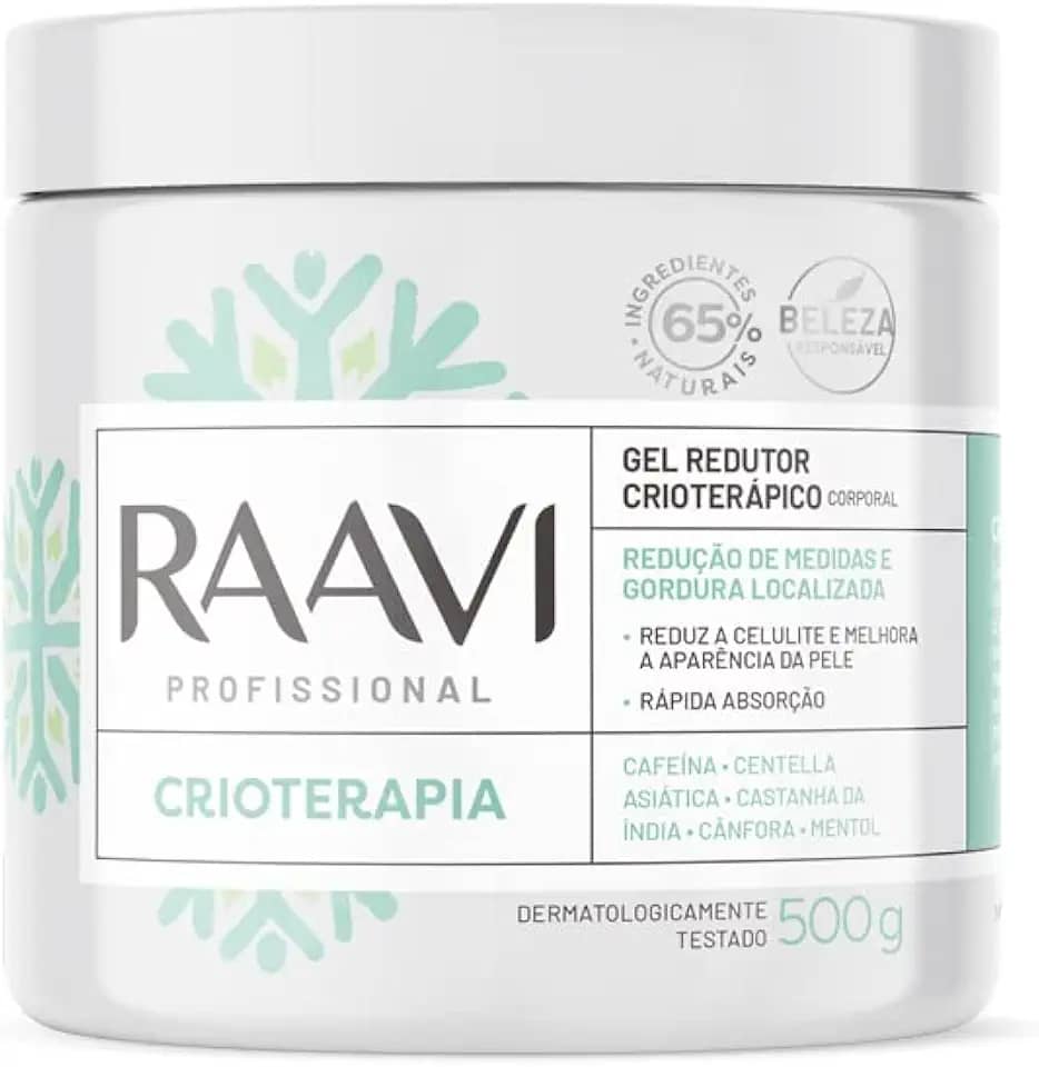 Raavi Gel Redutor Crioterápico 500G