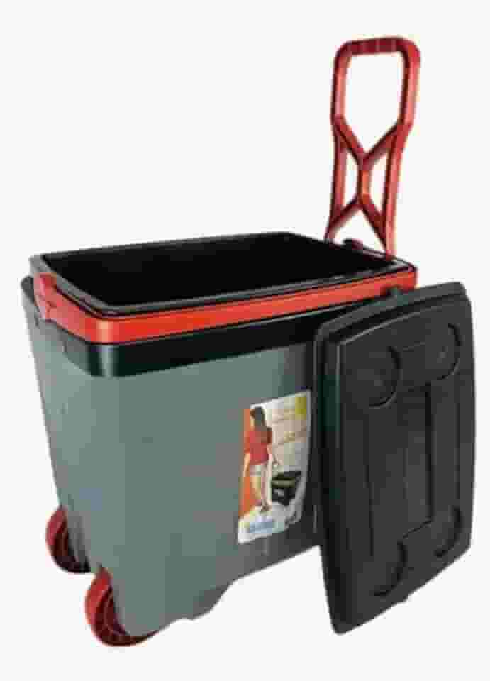 Caixa Térmica Cooler Antares 34 Lt Com Rodinhas Pesca Camping Praia