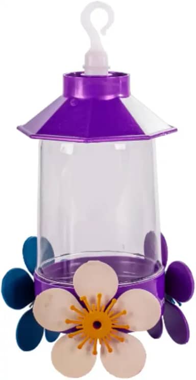KIT 2 peças Bebedouro Beija Flor 250ml cores sortidas - Ideal para Jardins, Atrai Pássaros, Adiciona Alegria e Beleza ao Ambiente, Fácil de Pendurar e Limpar