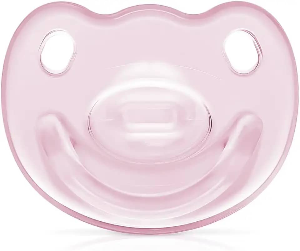 Chupeta 100% Silicone Divertidas 0 a 6 meses Lillo – Rosa