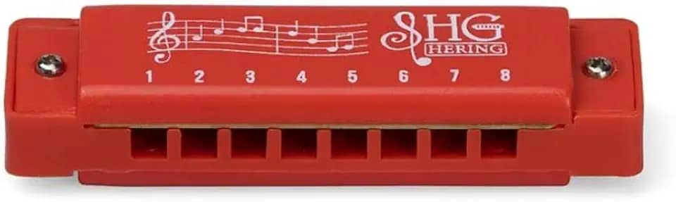 Gaita de Boca Hering Junior Vermelha Jrvm