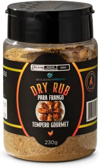 Inteligente Primme — Tempero Seco Dry Rub para Frango, 230g, Mistura de Ervas e Especiarias para Carnes Assadas, Grelhadas ou Churrasqueadas