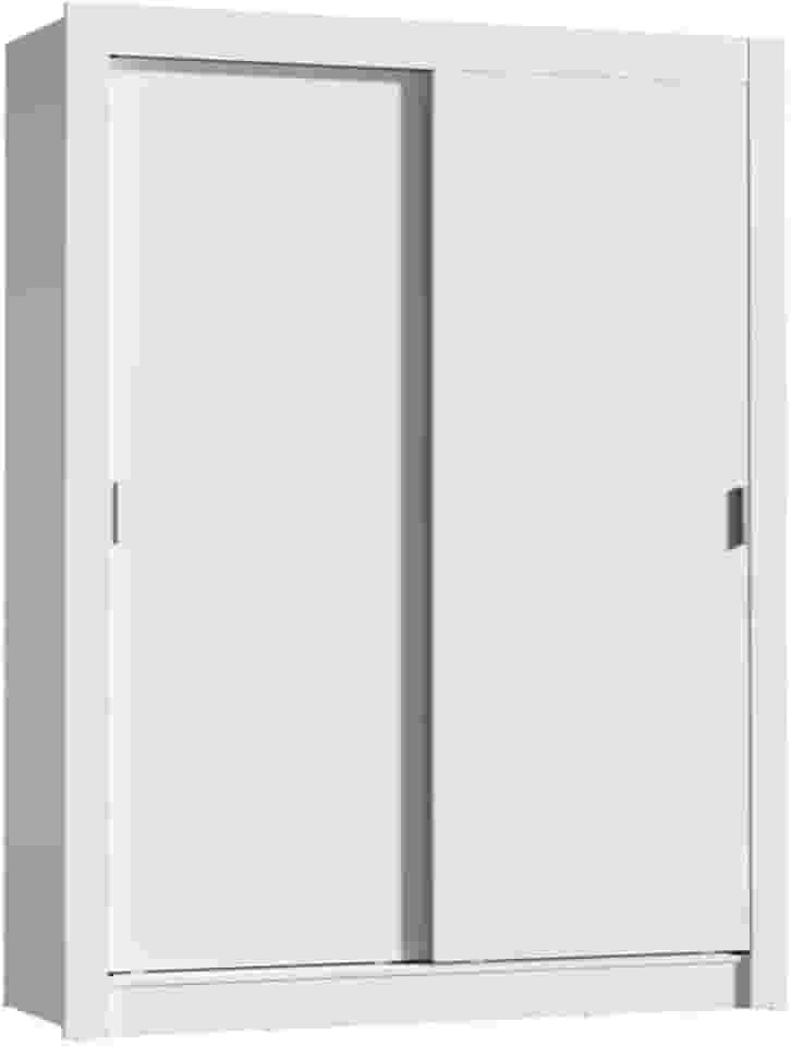 Guarda-Roupa Solteiro Madesa Denver 2 Portas de Correr - Branco