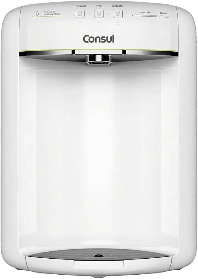 Purificador de Água Consul (CPB36ABA) - 110V - Branco - Alta Capacidade de Refrigeração e 3 Níveis de Temperatura