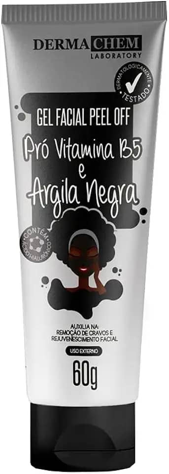 Dermachem Gel Facial Peel Off Argila Negra E Pró Vitamina B5 -