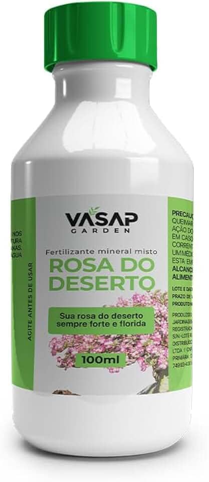 Vasap Fertilizante Mineral Misto Rosa Do Deserto 100Ml
