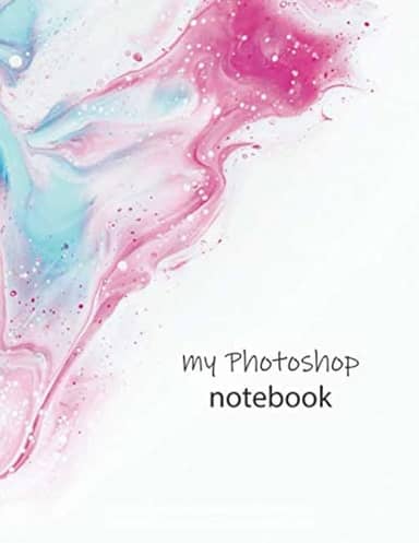 Notebook: Photoshop Color Waves, Lined, Soft Cover, Letter Size (8.5 x 11 inches) – Large format tool for your ideas and projects: Men`s and Women`s ... editor artist journal & diaries in classroom
