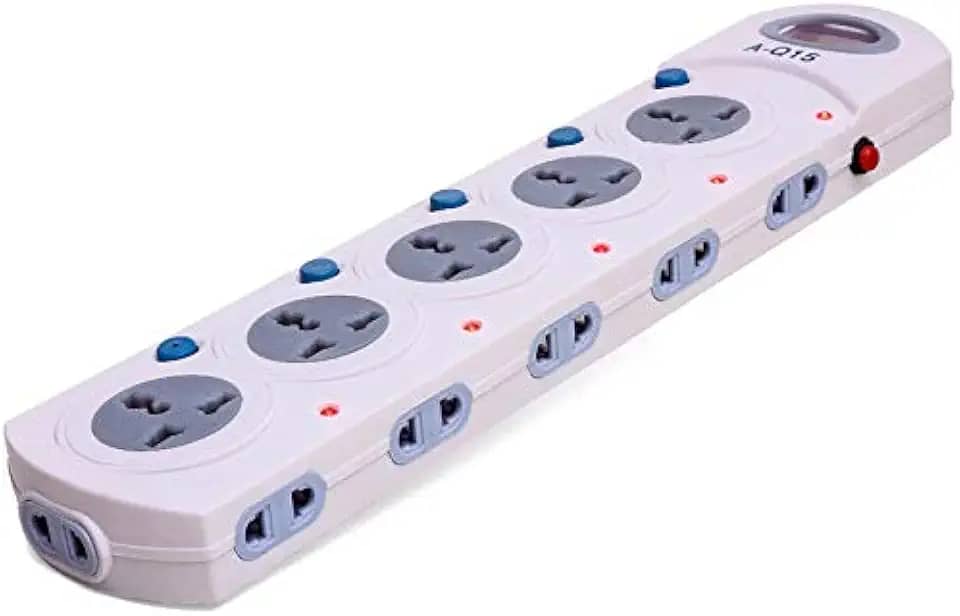 Régua Filtro de Linha 16 tomadas extensão 3 metros 110/220v Estabilizador