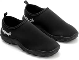 Tênis Aqua Aquático com Solado Antiderrapante - para Praia, Cachoeiras, Trilhas e Esportes (Preto)