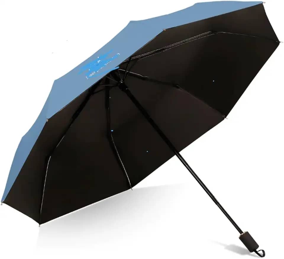 Guarda Chuva Dupla Face Blackout Reforçado Contra o Vento, Proteção UV, Sombrinha Manual e Dobrável que Cabe na Bolsa