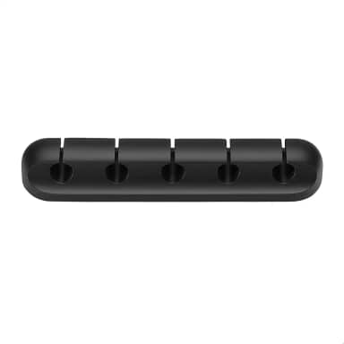 Suporte Organizador de Cabos de Silicone – 5 Entradas, Fixação Adesiva, Portátil e Durável Ideal para Mesa, Escritório e Carro Sanfé