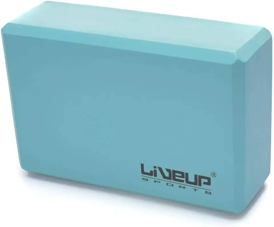 BLOCO DE YOGA - 22,8X15,2X7,6CM - COR AZUL - LIVEUP SPORTS