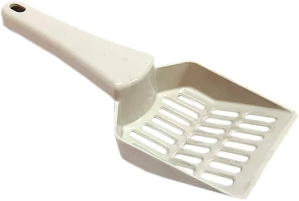 Durapets Pá Higiênica de Areia para Gatos Branca, 24,5 cm x 9,5 cm x 4 cm, Dono(a) de Gato