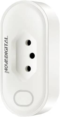 Tomada Inteligente Wi-Fi 20A App Alexa Google 3 Pinos Com Medidor De Consumo NovaDigital WK-BR PRO MAX