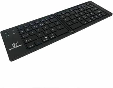 Mini Teclado Dobrável Bluetooth 5.0 Recarregável