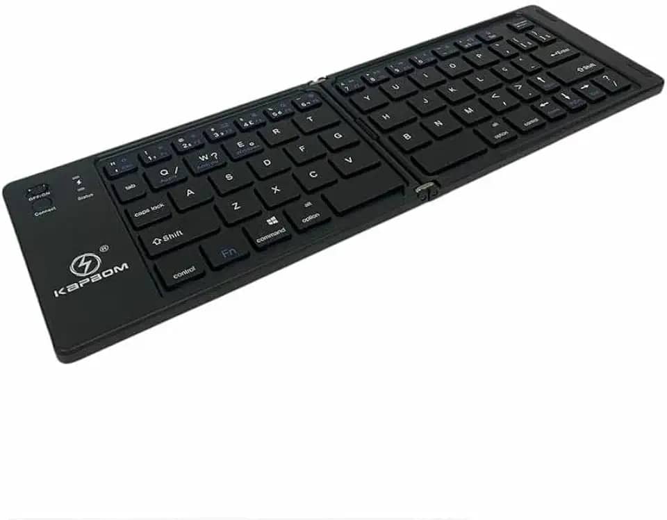 Mini Teclado Dobrável Bluetooth 5.0 Recarregável