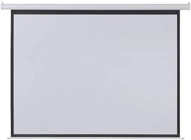 Tela De Projeção Elétrica 2,03X1,52M 100 Polegadas Com Controle Remoto 220V - AC355, Multilaser, Branco