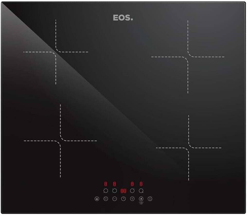 Cooktop de Indução 4 Bocas Eos 7200w Preto Eci04ep2 220v