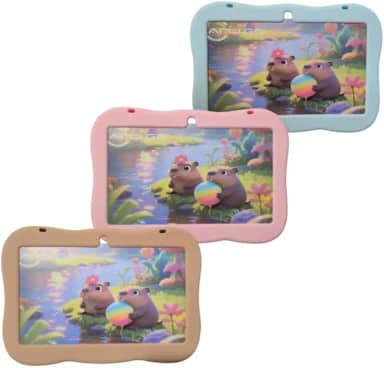 Tablet Infantil 7 Polegadas, 4GB RAM, 64GB, Android 13, Com Capa Protetora e Acessórios (Azul)