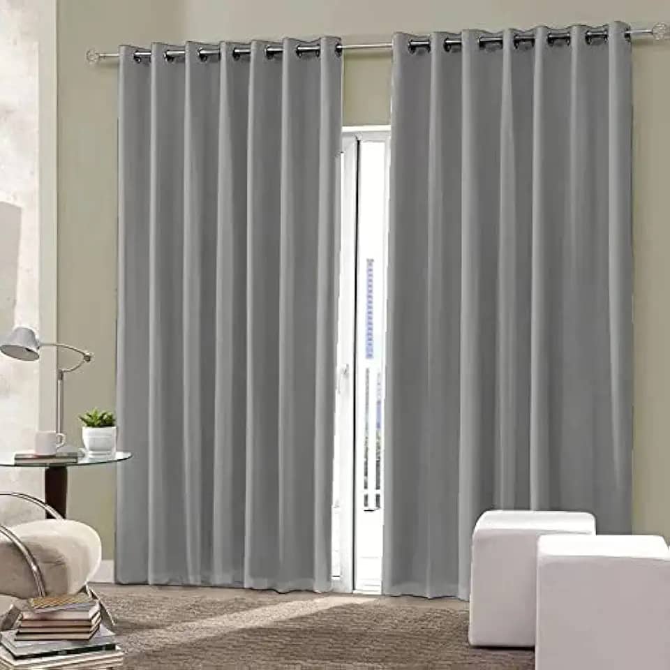 Cortina Blackout Sala/Quarto em Tecido 200 x180 Cinza | Admirare