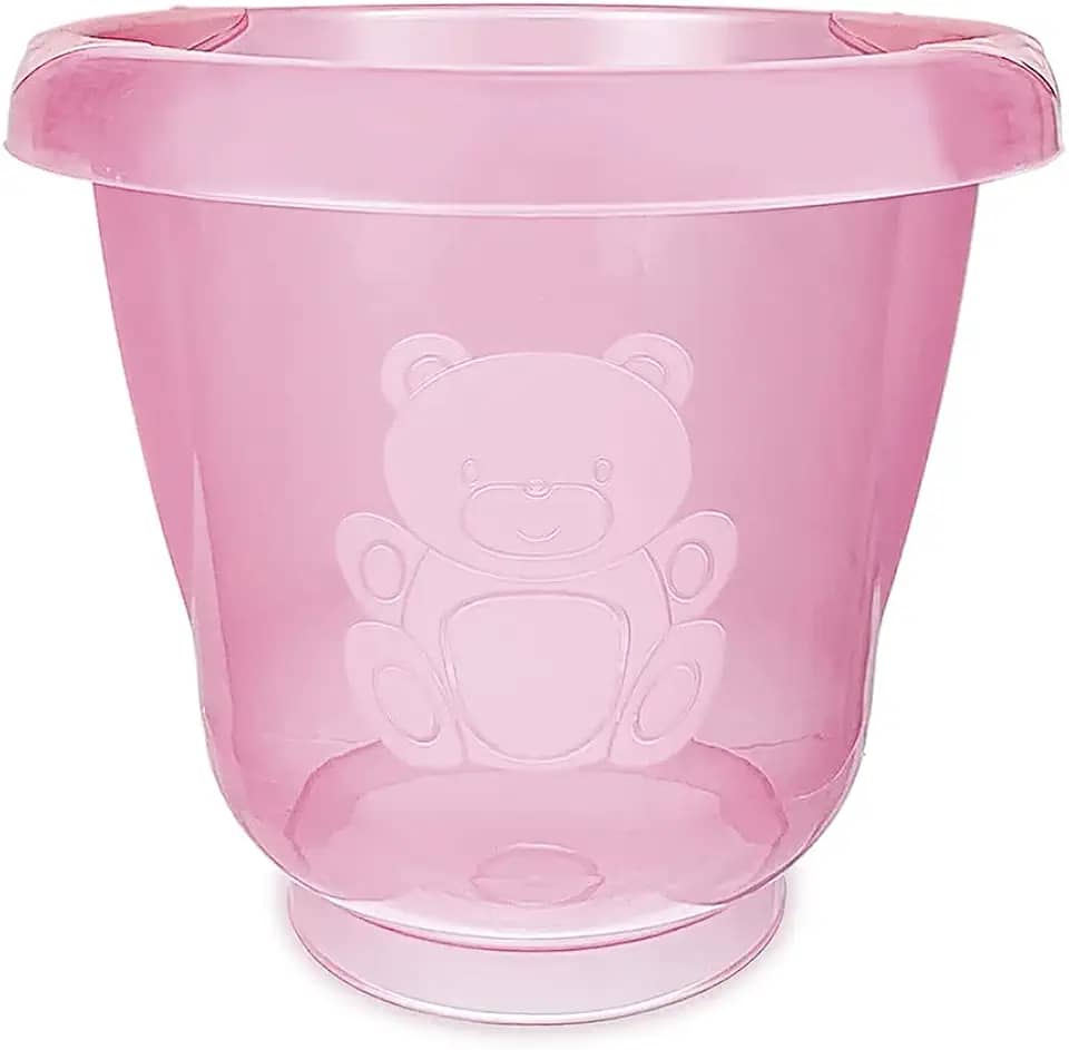 Adoleta Bebê Ofurô para Bebê Translúcido Rosa