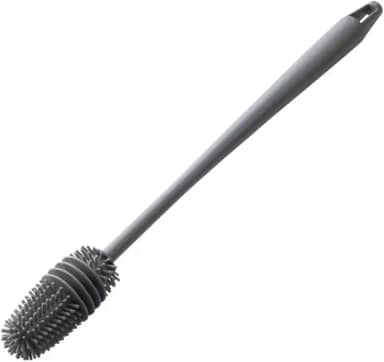 Escova de Limpeza em Silicone com Cabo Longo Anatômico – Para Garrafas, Mamadeiras, Copos, Potes e Taças
