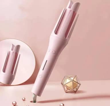 Modelador Giratório de Cachos Automático Ondulação Ferro Premium Alta Perfomance (Rosa)