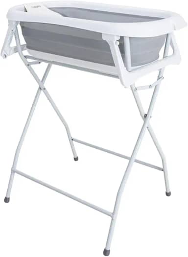 Banheira para Bebê Flex com Suporte cor cinza Kiddo