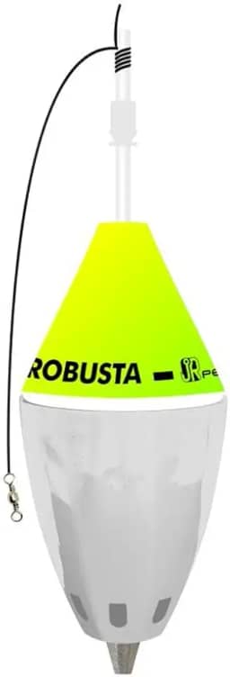 Boia Cevadeira Robusta com Amortecedor - Vermelha Copo Branco - JR Pesca