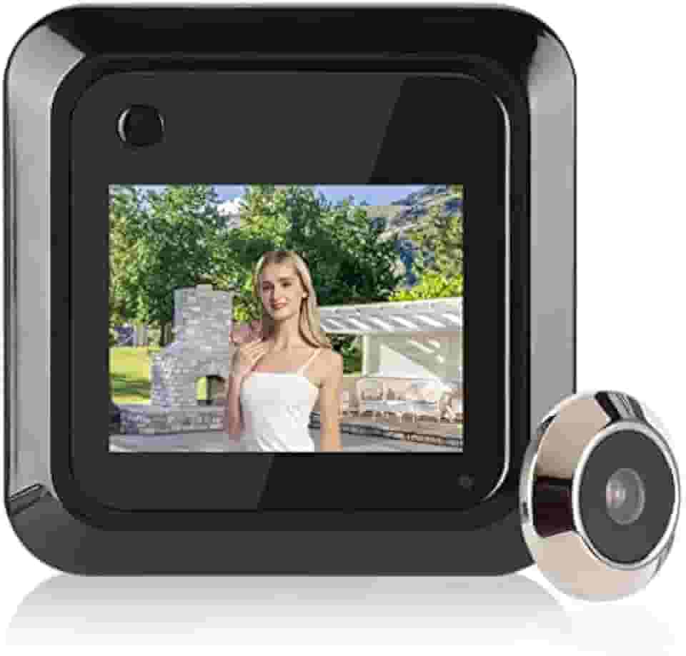 Visualizador de Porta Digital, Tela TFT LCD HD de 2,4 Polegadas Câmera de 0,3 MP de 95 Graus Grande Angular Visualizador de Olho Mágico Suporte para Tirar Fotos