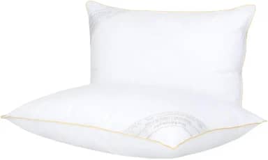 Kit Travesseiro 50x70cm Buddemeyer Toque de Pluma Algodão Branco 2 peças