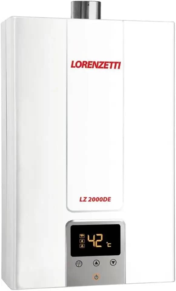 Aquecedor de Água a Gás LZ 2000 DE-B GN Digital 20L/Min, Branco, Lorenzetti