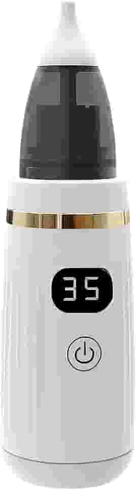 Aspirador Nasal Auricular Elétrico Digital, 5 Velocidades, 3 Pontas de Silicone, Carregamento USB-C, para Bebês Nariz e Ouvido