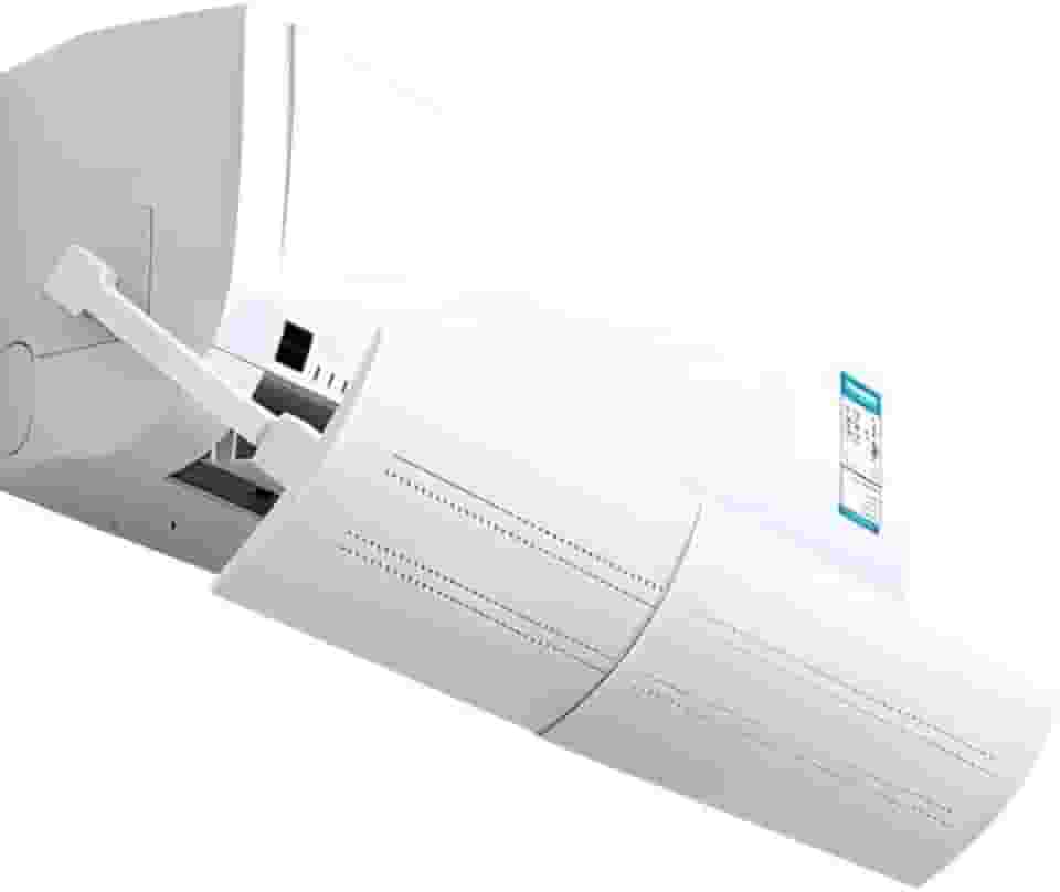 Defletor Universal Ajustável para Ar Condicionado Split, Branco, Direcionador de Fluxo de Ar, Extensível 60-103cm, Controle de Ângulo, Anti-vento Direto