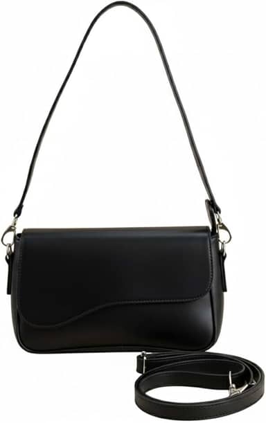 Bolsa Feminina Baguete Transversal Ombro Tiracolo Lisa Gabriela Ribeiro