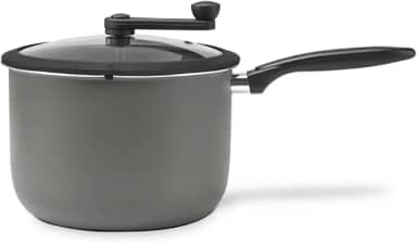 Brinox - Pipoqueira Ceramic Life Pic Poc Ø22 5,5L Tampa com Vidro Temperado - Cinza/Camurça