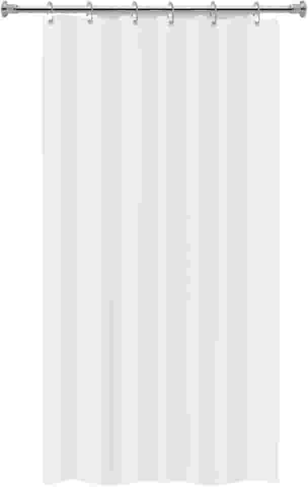 'Cortina Para Box Vinil Branca Impermeável Antimofo e Antiácaro, 1,38x1,98m, Com Ilhós, Material Resistente e Higienizável - Não acompanha Varão'