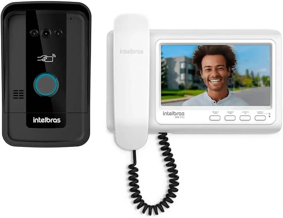 Videoporteiro c/ Monofone IVR 7 ID Preto Intelbras