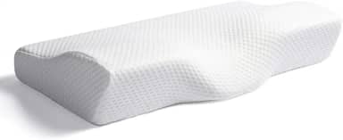 Travesseiro Cervical Ortopédico Viscoelástico – Suporte Ergonômico para Coluna e Pescoço – Espuma NASA – Alívio de Dores