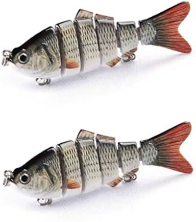 Isca Artificial Articulada Lambari 10cm 19gr kit 2 unidades