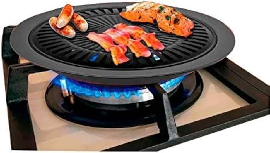 Churrasqueira de Fogão Sem Fumaça 32 cm – Praticidade e Sabor em Casa