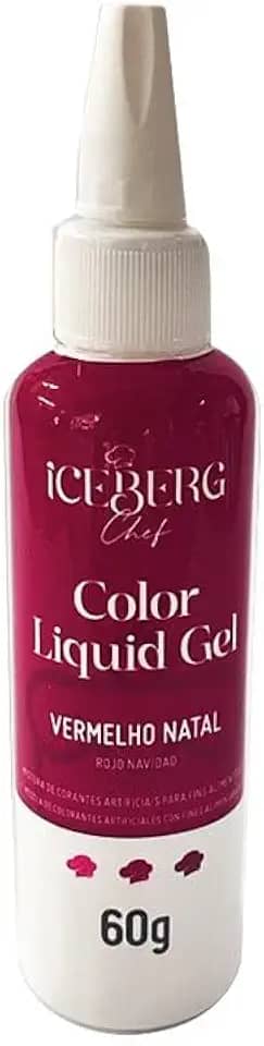 Corante Liquid Gel Vermelho Natal 60G Iceberg